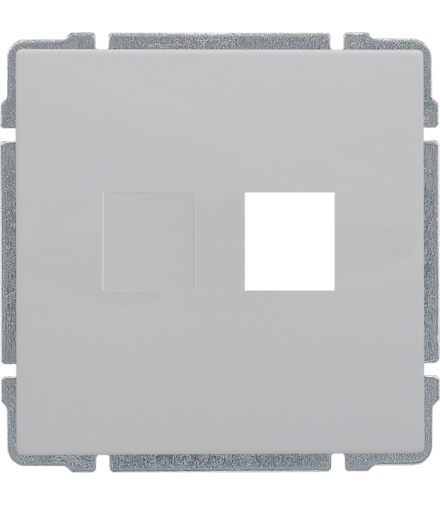 Pokrywa gniazda komputerowego do Keystone 22,5x45mm Seria KOS 66, BIAŁY 6604801
