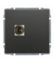 Gniazdo TV pojedyncze, bez ramki Seria KOS 66, GRAFIT 666053