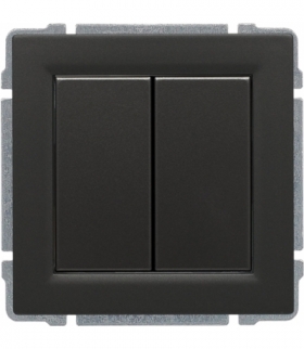 Zaślepka modułowa (2szt. 22,5mmx45mm) Seria KOS 66, GRAFIT 666080