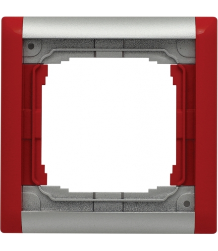 Ramka składana kolorowa x1 Seria KOS66 PLUS, ALUMINUM + CZERWONY 66401081