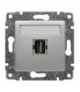 Gniazdo multimedialne USB, bez ramki Seria VENA, ALUMINIUM 514051