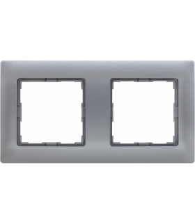 Ramka 2x Seria VENA, ALUMINIUM 514082