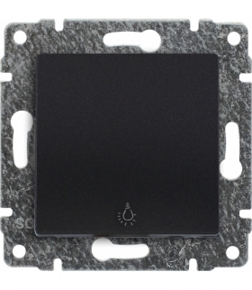 Przycisk “światło” z klawiszem bez ramki, Seria VENA, ANTRACYT 516113