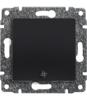 Łącznik krzyżowy z klawiszem, bez ramki, Seria VENA, ANTRACYT 516117