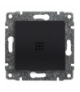 Łącznik pojedynczy podświetlany z klawiszem, bez ramki, Seria VENA, ANTRACYT 526111