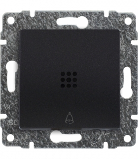 Przycisk "dzwonek" podświetlany z klawiszem, bez ramki, Seria VENA, ANTRACYT 526114