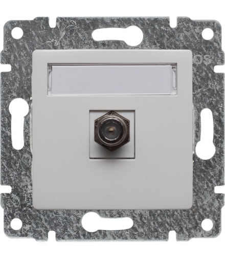 Gniazdo TV SAT pojedyncze typu F Seria VENA, BIAŁY 510454