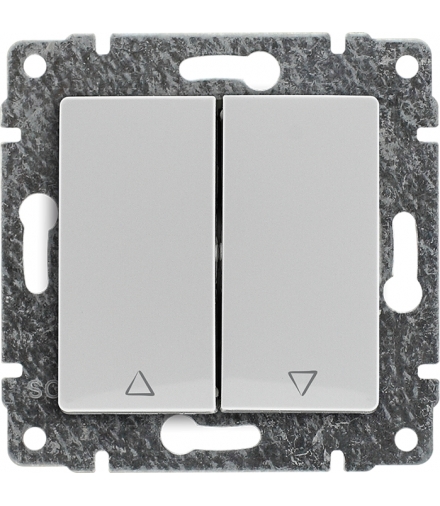 Przycisk żaluzjowy z klawiszem, bez ramki, Seria VENA, BIAŁY 510418