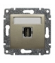 Gniazdo multimedialne USB, bez ramki Seria VENA, SATYNA 515051