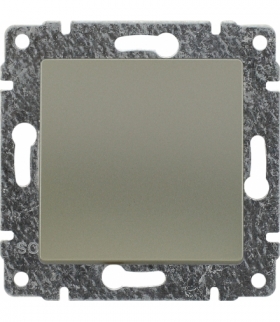 Łącznik pojedynczy z klawiszem, bez ramki, Seria VENA, SATYNA 515011