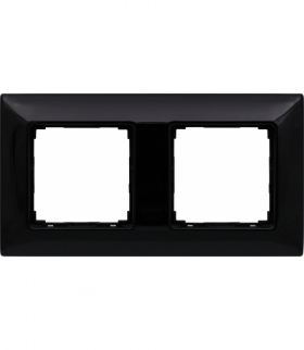 Ramka 2x Seria VENA METAL, CZARNY FORTEPIAN 5190282