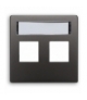 Pokrywa do 2x gniazda Keystone Seria VENA METAL, GUN 5191802