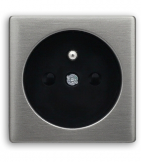 Pokrywa gniazda pojedynczego Seria VENA METAL, INOX 5143202