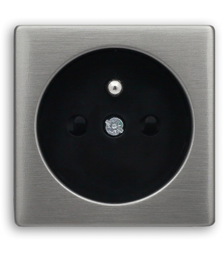 Pokrywa gniazda pojedynczego Seria VENA METAL, INOX 5143202