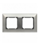 Ramka 2x Seria VENA METAL, INOX 5143282