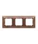 Ramka 3x Seria VENA METAL, MIEDŹ RUSTYKALNA 5133283