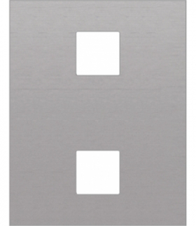 RAMKA x2 / 268mm x 211mm Seria VENA OFFICE, INOX 5541602