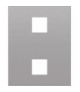 RAMKA x2 / 268mm x 211mm Seria VENA OFFICE, INOX 5541602