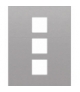 RAMKA x3 / 268mm x 211mm Seria VENA OFFICE, INOX 5541603
