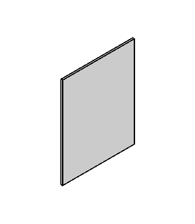 ZAŚLEPKA X1 / 240mm x 182mm Seria VENA OFFICE, INOX 5641600