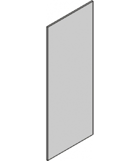 ZAŚLEPKA X2 / 480mm x 182mm Seria VENA OFFICE, INOX 5641700