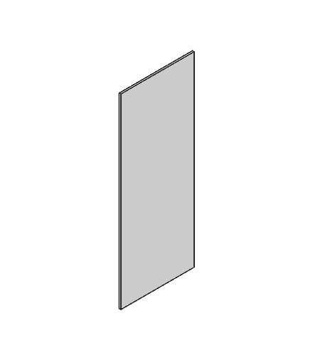 ZAŚLEPKA X2 / 480mm x 182mm Seria VENA OFFICE, INOX 5641700