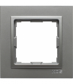 Ramka 1x Seria VENA2, ALUMINIUM 524081