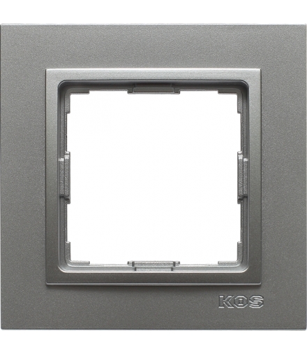 Ramka 1x Seria VENA2, ALUMINIUM 524081