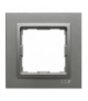 Ramka 1x Seria VENA2, ALUMINIUM 524081