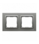 Ramka 2x Seria VENA2, ALUMINIUM 524082