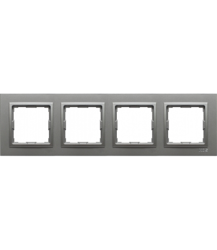 Ramka 4x Seria VENA2, ALUMINIUM 524084