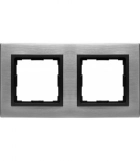 METAL Ramka 2x Seria VENA2 Metal, INOX 5243282