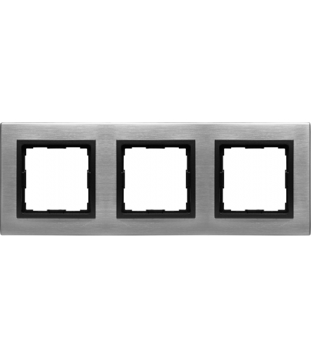 METAL Ramka 3x Seria VENA2 Metal, INOX 5243283