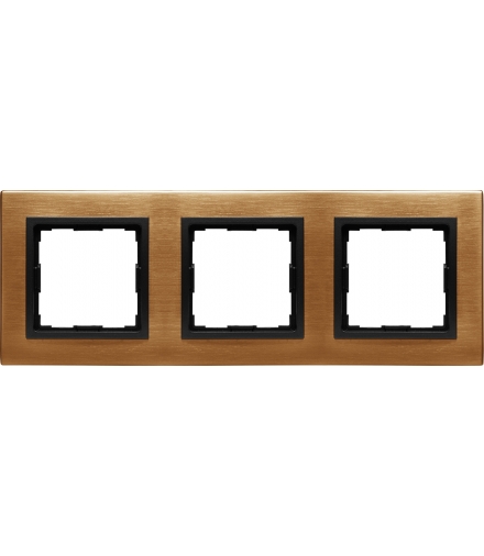METAL Ramka 3x Seria VENA2 Metal, MOSIĄDZ RUSTYKALNY 5253283