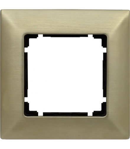 Ramka 1x Seria VENA METAL, NOWE SREBRO 5180281