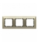 Ramka 3x Seria VENA METAL, NOWE SREBRO 5180283