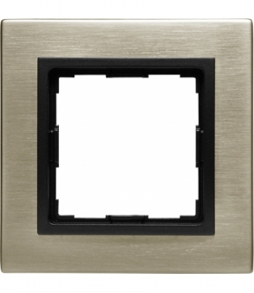 METAL Ramka 1x Seria VENA2 Metal, NOWE SREBRO 5280281