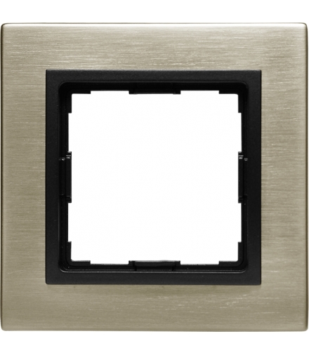 METAL Ramka 1x Seria VENA2 Metal, NOWE SREBRO 5280281