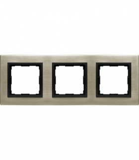 METAL Ramka 3x Seria VENA2 Metal, NOWE SREBRO 5280283