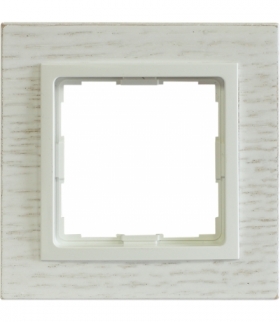 Ramka 1x Seria VENA2 Natural, DĄB BIELONY + biały 5221381