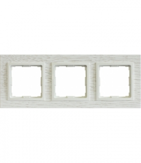 Ramka 3x Seria VENA2 Natural, DĄB BIELONY + biały 5221383