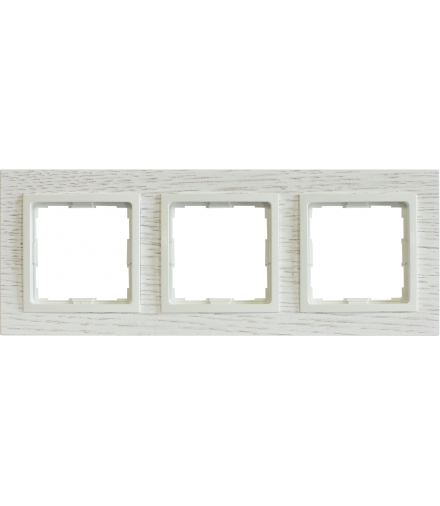 Ramka 3x Seria VENA2 Natural, DĄB BIELONY + biały 5221383
