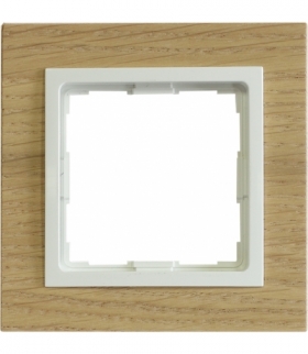 Ramka 1x Seria VENA2 Natural, DĄB NATURALNY+aluminum 5222381