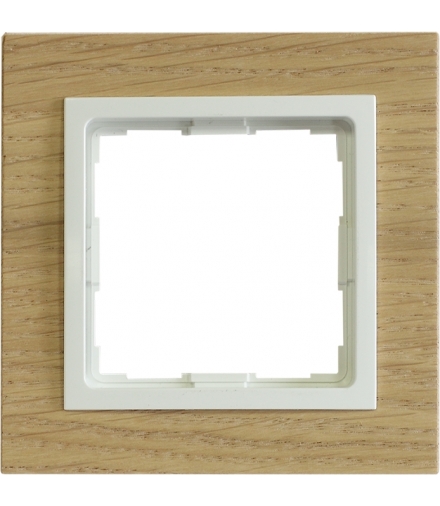 Ramka 1x Seria VENA2 Natural, DĄB NATURALNY+aluminum 5222381