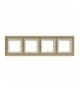 Ramka 4x Seria VENA2 Natural, DĄB NATURALNY+aluminum 5222384