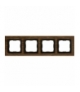 Ramka 4x Seria VENA2 Natural, STARY DĄB + antracyt 5225384