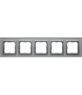 Ramka 5x Seria VENA2, ALUMINIUM + aluminum 5240185