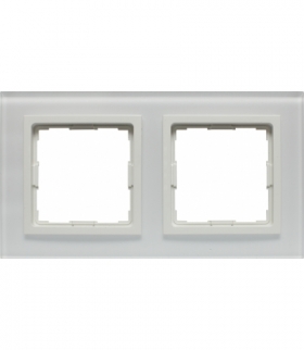 Ramka 2x Seria VENA2 Xglass, BIAŁY + biały 5204182