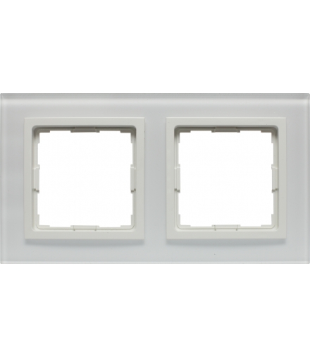 Ramka 2x Seria VENA2 Xglass, BIAŁY + biały 5204182