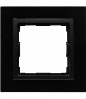 Ramka 1x Seria VENA2 Xglass, CZARNY + antracyt 5209181